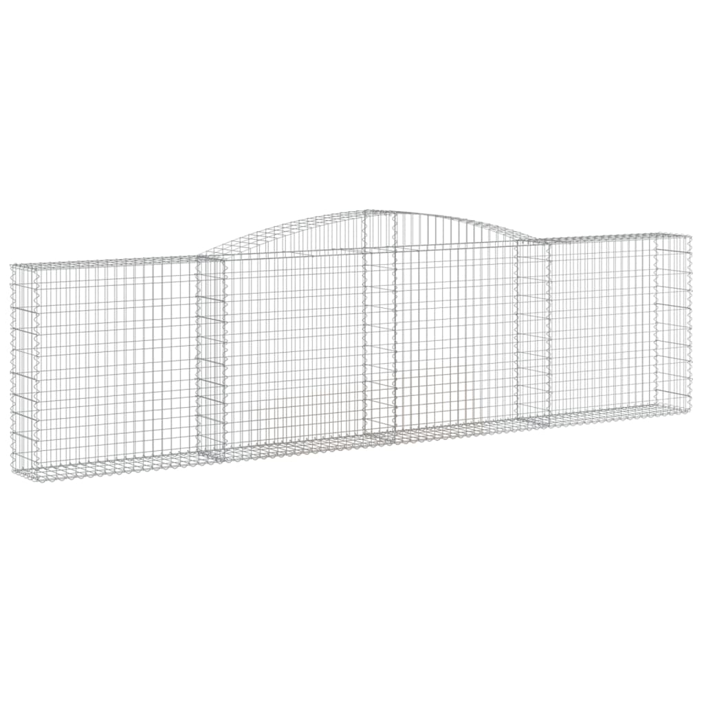 Schanskorven 6 St Gewelfd 400X30X100/120 Cm Ijzer 400 x 30 x 100/120 cm