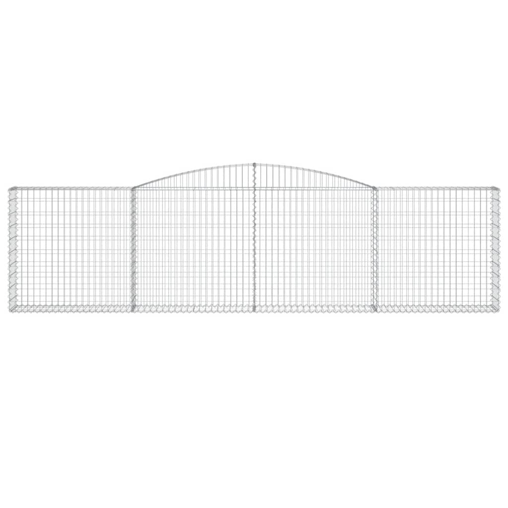 Schanskorven 6 St Gewelfd 400X30X100/120 Cm Ijzer 400 x 30 x 100/120 cm