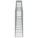 Schanskorven 6 St Gewelfd 400X30X100/120 Cm Ijzer 400 x 30 x 100/120 cm