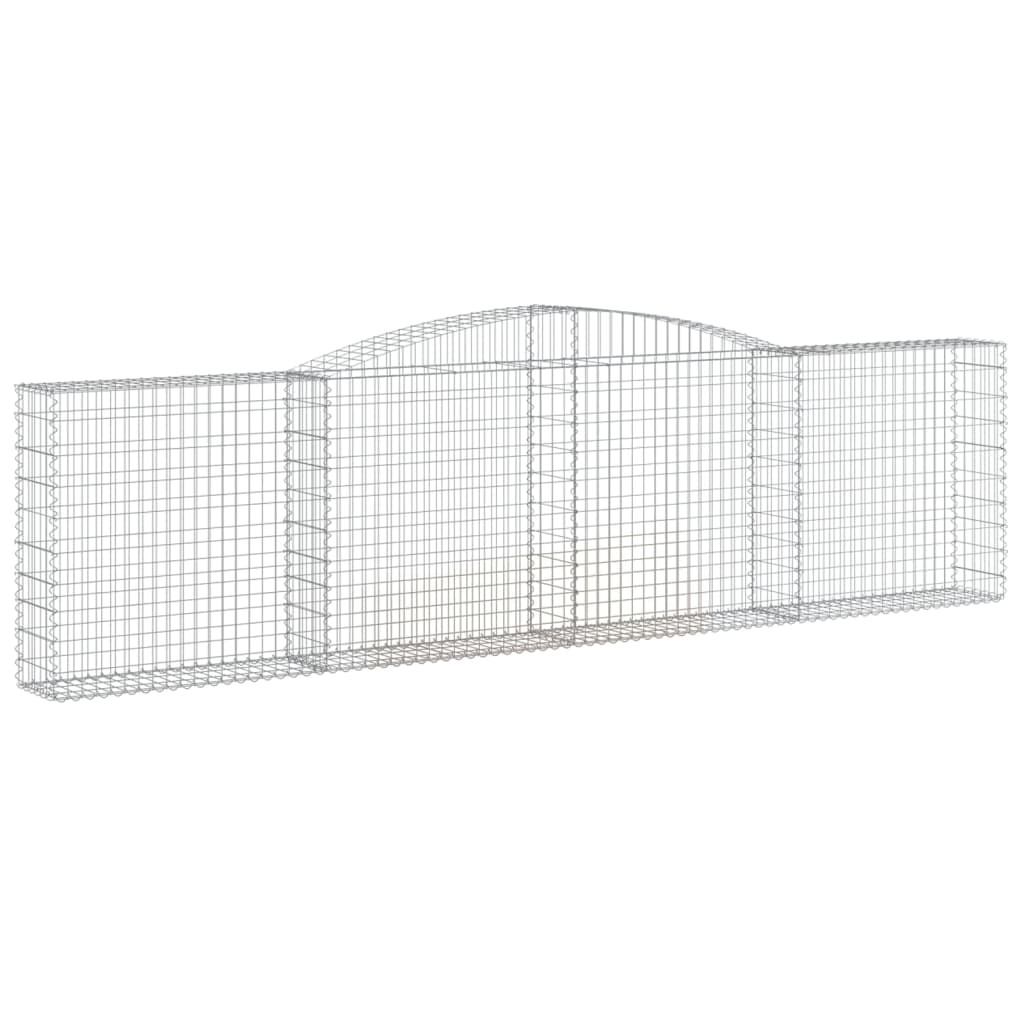 Schanskorven 10 St Gewelfd 400X30X100/120 Cm Ijzer 400 x 30 x 100/120 cm