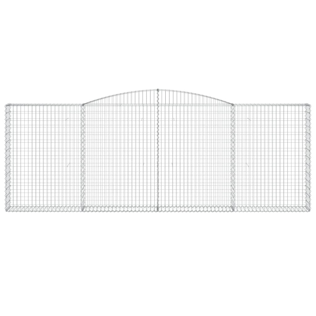 Schanskorven 2 St Gewelfd 400X30X140/160 Cm Ijzer 400 x 30 x 140/160 cm