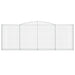 Schanskorven 2 St Gewelfd 400X30X140/160 Cm Ijzer 400 x 30 x 140/160 cm