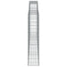 Schanskorven 2 St Gewelfd 400X30X140/160 Cm Ijzer 400 x 30 x 140/160 cm