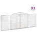 Schanskorven 3 St Gewelfd 400X30X140/160 Cm Ijzer 400 x 30 x 140/160 cm