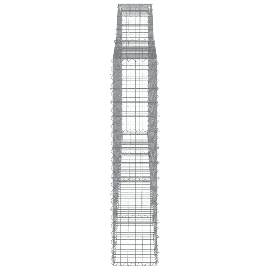 Schanskorven 3 St Gewelfd 400X30X140/160 Cm Ijzer 400 x 30 x 140/160 cm