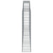 Schanskorven 3 St Gewelfd 400X30X140/160 Cm Ijzer 400 x 30 x 140/160 cm