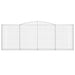 Schanskorven 4 St Gewelfd 400X30X140/160 Cm Ijzer 400 x 30 x 140/160 cm