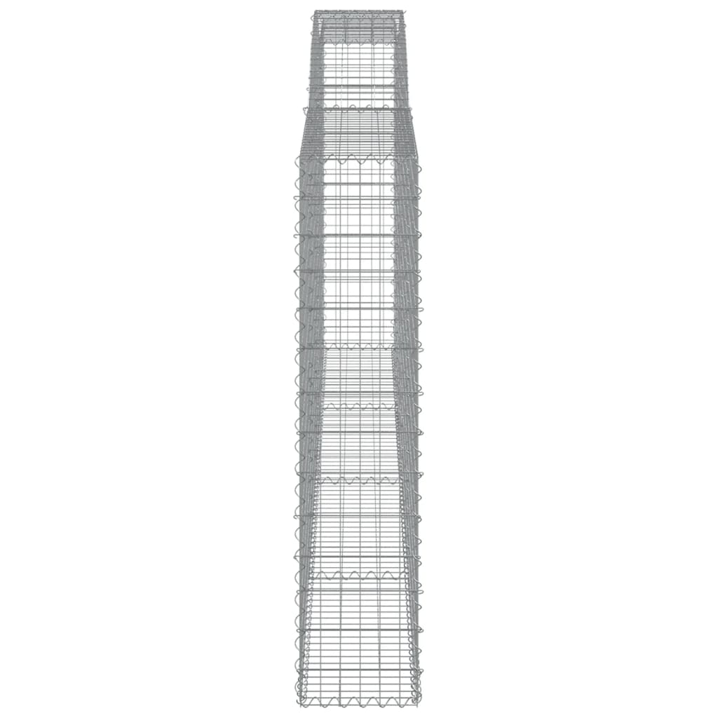 Schanskorven 4 St Gewelfd 400X30X140/160 Cm Ijzer 400 x 30 x 140/160 cm