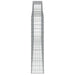 Schanskorven 4 St Gewelfd 400X30X140/160 Cm Ijzer 400 x 30 x 140/160 cm