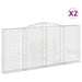 Schanskorven 2 St Gewelfd 400X30X180/200 Cm Ijzer 400 x 30 x 180/200 cm