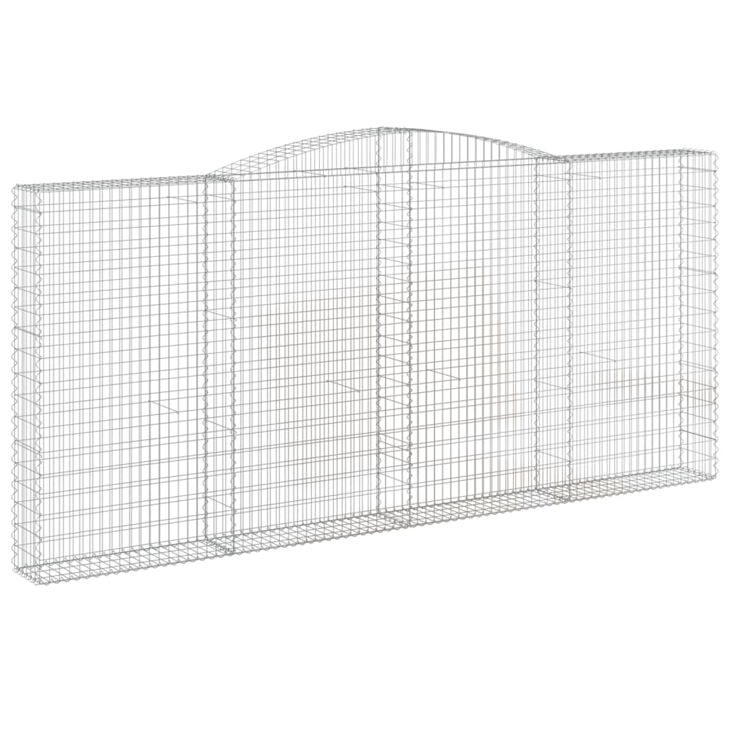 Schanskorven 2 St Gewelfd 400X30X180/200 Cm Ijzer 400 x 30 x 180/200 cm