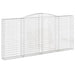 Schanskorven 2 St Gewelfd 400X30X180/200 Cm Ijzer 400 x 30 x 180/200 cm