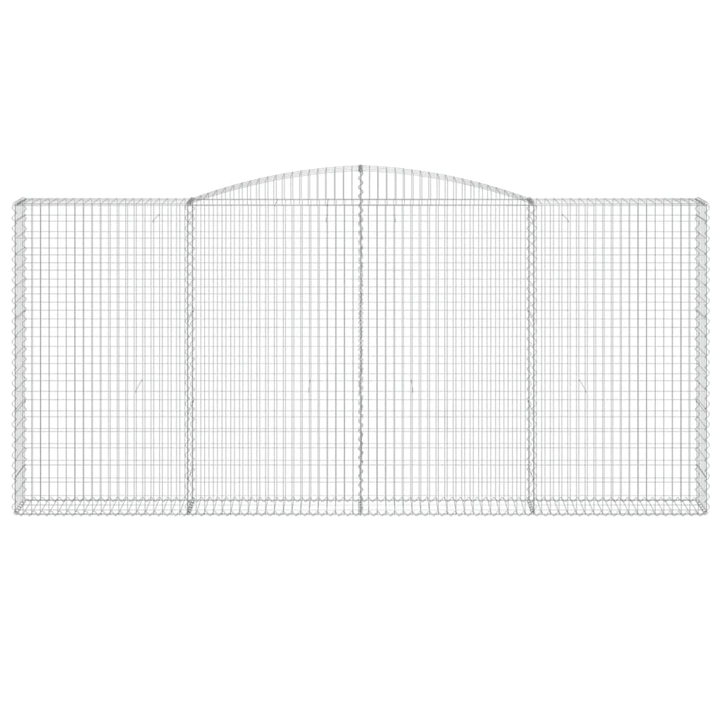 Schanskorven 2 St Gewelfd 400X30X180/200 Cm Ijzer 400 x 30 x 180/200 cm