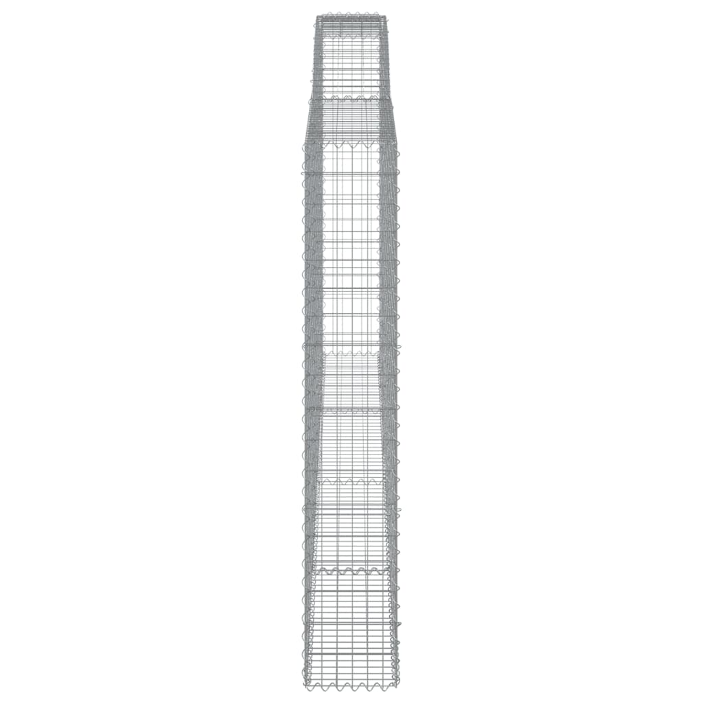 Schanskorven 2 St Gewelfd 400X30X180/200 Cm Ijzer 400 x 30 x 180/200 cm