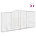 Schanskorven 3 St Gewelfd 400X30X180/200 Cm Ijzer 400 x 30 x 180/200 cm