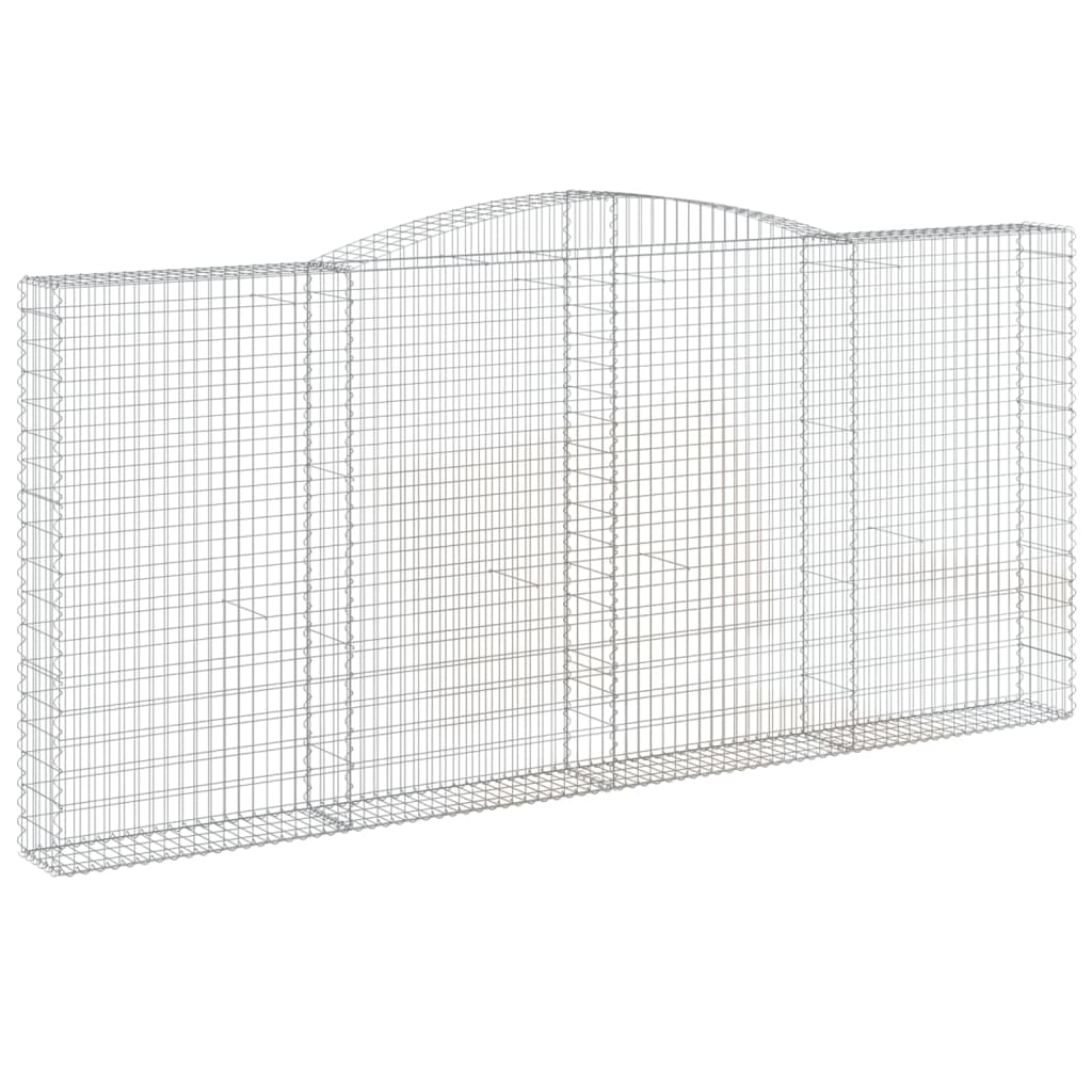 Schanskorven 3 St Gewelfd 400X30X180/200 Cm Ijzer 400 x 30 x 180/200 cm