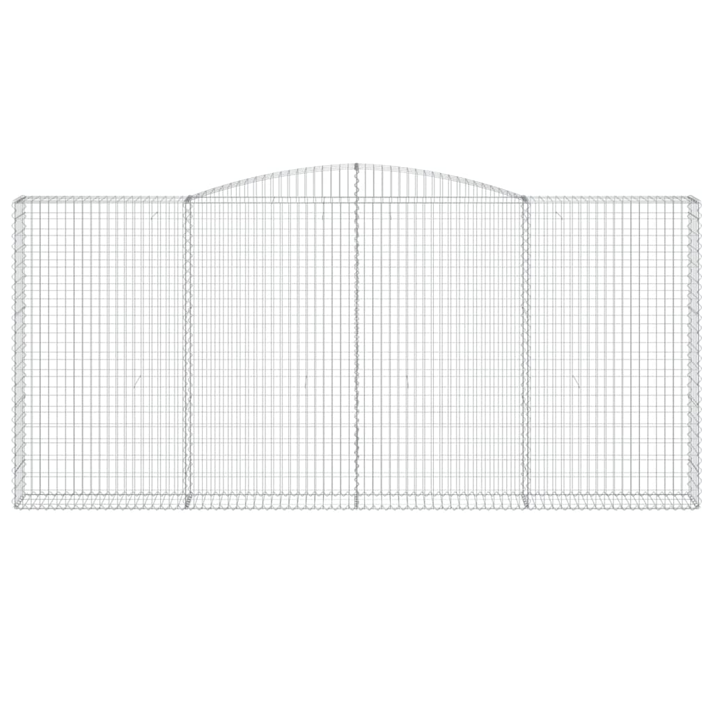 Schanskorven 3 St Gewelfd 400X30X180/200 Cm Ijzer 400 x 30 x 180/200 cm