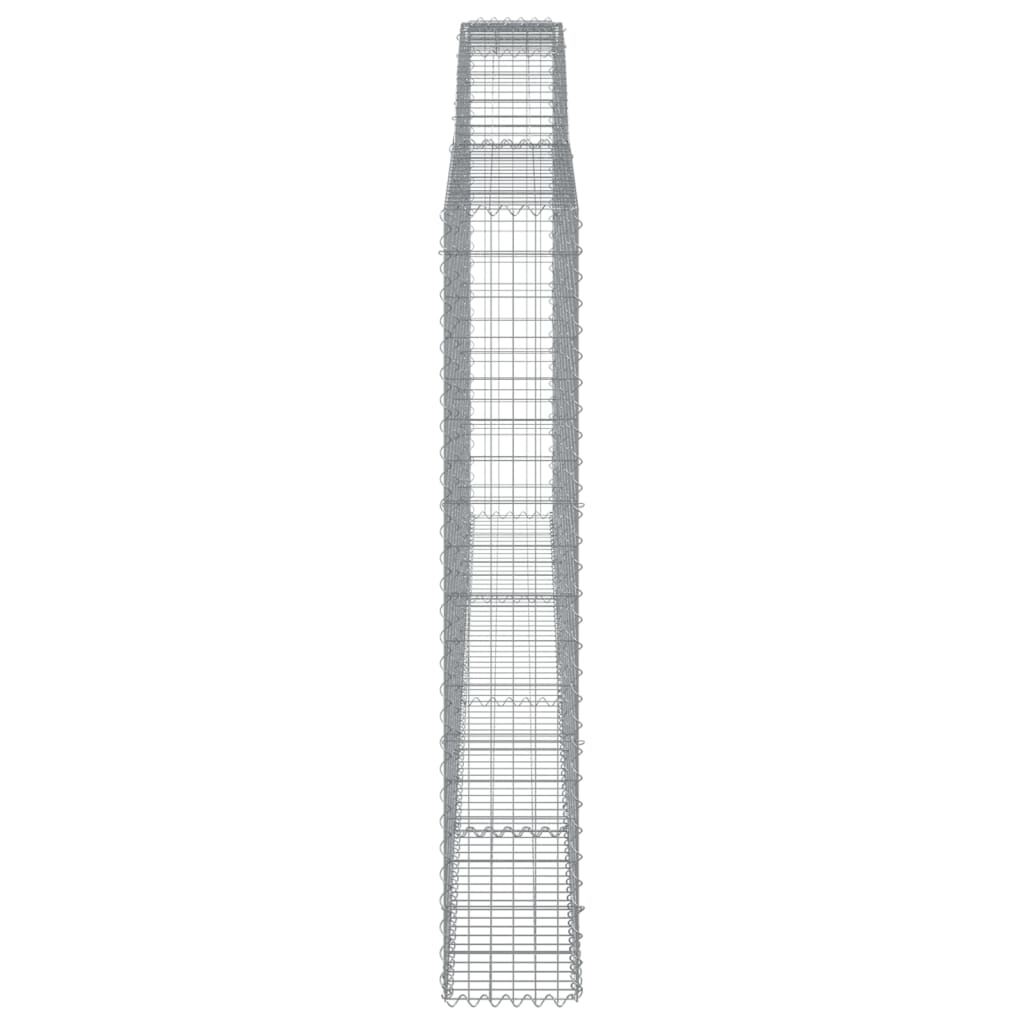 Schanskorven 3 St Gewelfd 400X30X180/200 Cm Ijzer 400 x 30 x 180/200 cm