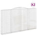 Schanskorven 2 St Gewelfd 400X30X220/240 Cm Ijzer 400 x 30 x 220/240 cm