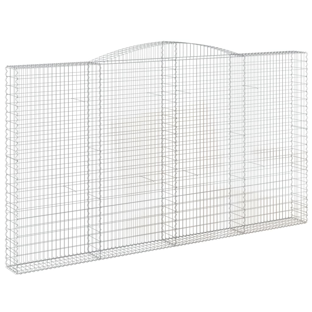 Schanskorven 2 St Gewelfd 400X30X220/240 Cm Ijzer 400 x 30 x 220/240 cm