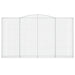 Schanskorven 2 St Gewelfd 400X30X220/240 Cm Ijzer 400 x 30 x 220/240 cm