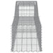 Schanskorven 2 St Gewelfd 400X50X40/60 Cm Ijzer 400 x 50 x 40/60 cm