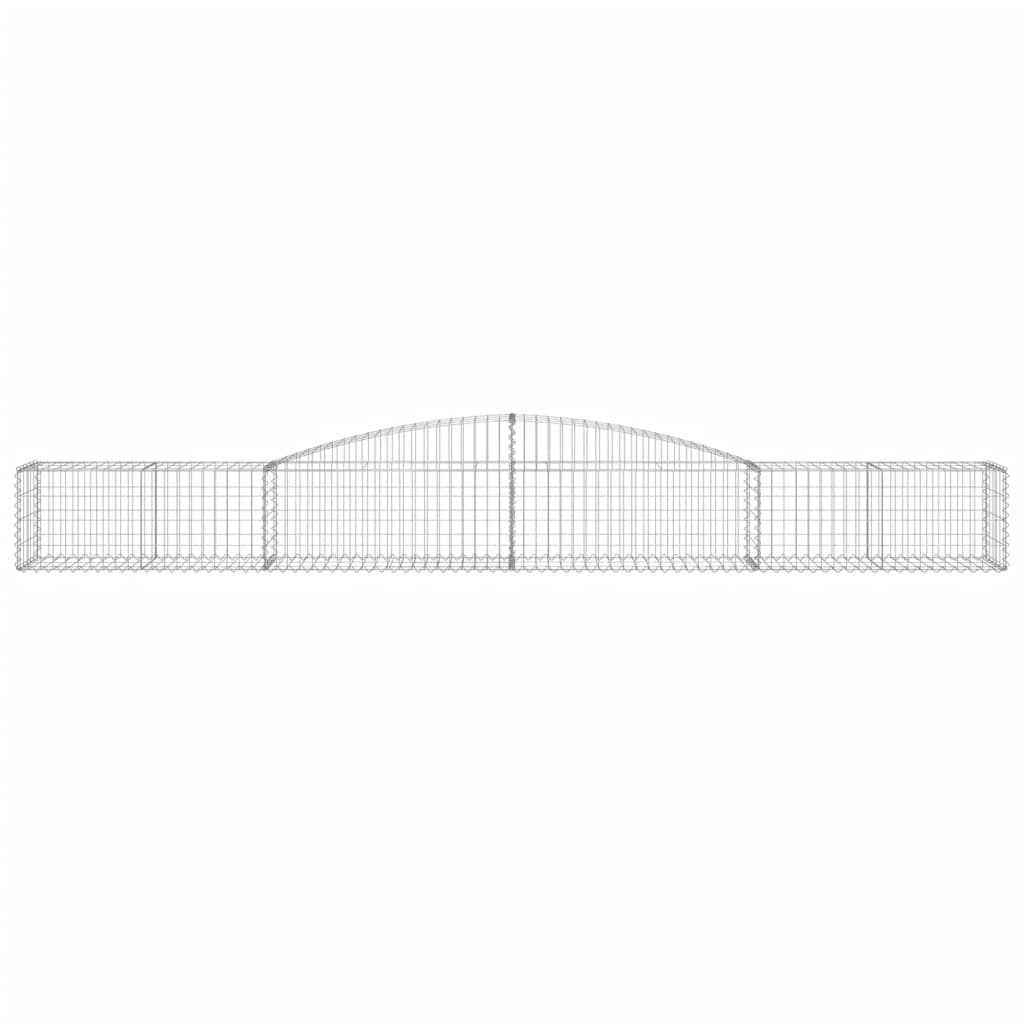 Schanskorven 3 St Gewelfd 400X50X40/60 Cm Ijzer 400 x 50 x 40/60 cm