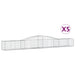 Schanskorven 5 St Gewelfd 400X50X40/60 Cm Ijzer 400 x 50 x 40/60 cm