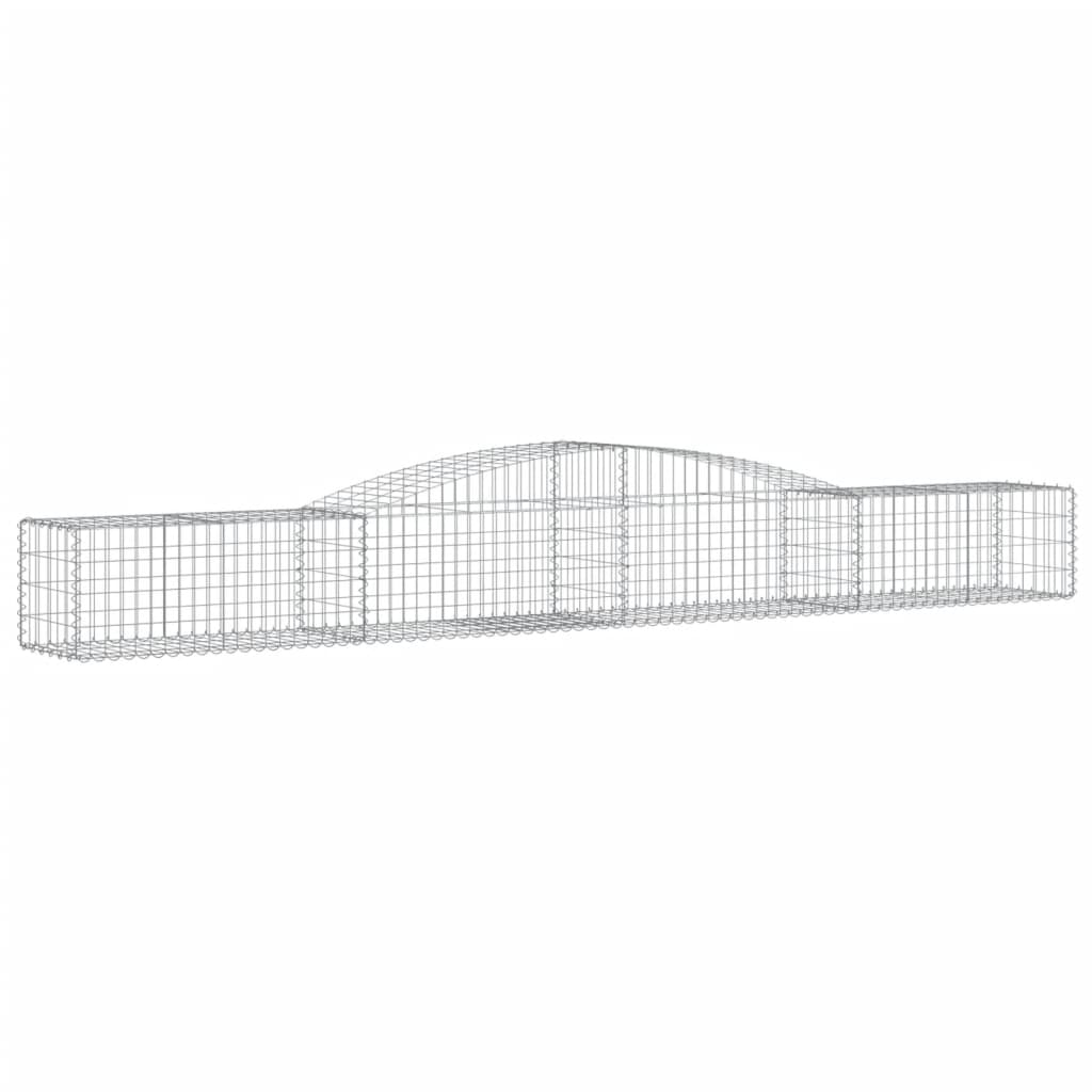 Schanskorven 5 St Gewelfd 400X50X40/60 Cm Ijzer 400 x 50 x 40/60 cm