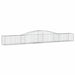 Schanskorven 5 St Gewelfd 400X50X40/60 Cm Ijzer 400 x 50 x 40/60 cm
