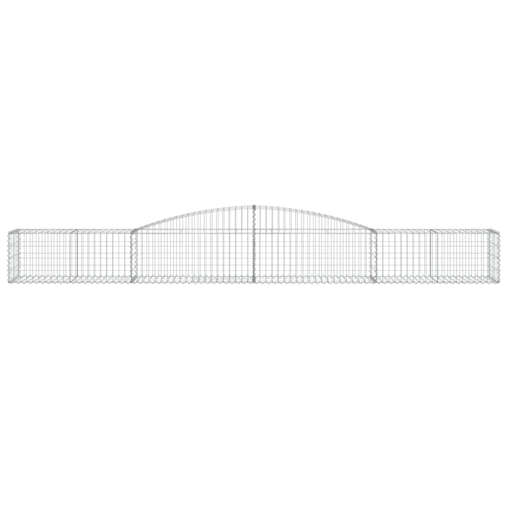 Schanskorven 5 St Gewelfd 400X50X40/60 Cm Ijzer 400 x 50 x 40/60 cm