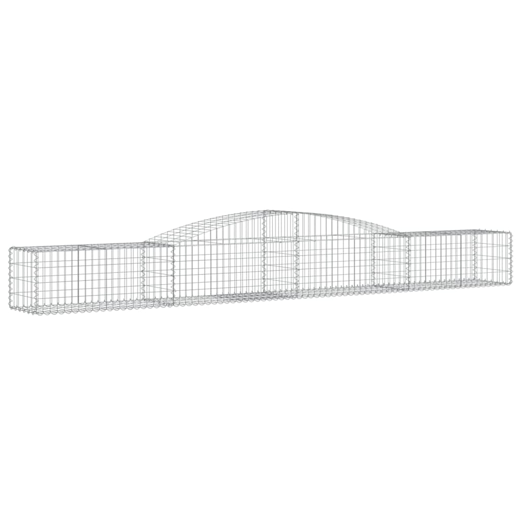 Schanskorven 6 St Gewelfd 400X50X40/60 Cm Ijzer 400 x 50 x 40/60 cm