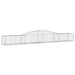 Schanskorven 6 St Gewelfd 400X50X40/60 Cm Ijzer 400 x 50 x 40/60 cm