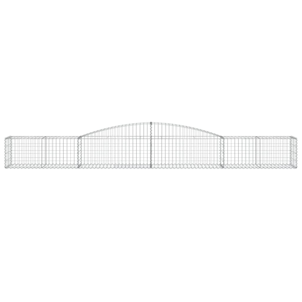 Schanskorven 6 St Gewelfd 400X50X40/60 Cm Ijzer 400 x 50 x 40/60 cm