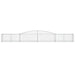 Schanskorven 6 St Gewelfd 400X50X40/60 Cm Ijzer 400 x 50 x 40/60 cm