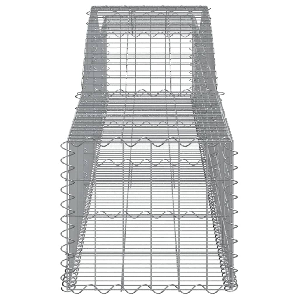 Schanskorven 6 St Gewelfd 400X50X40/60 Cm Ijzer 400 x 50 x 40/60 cm