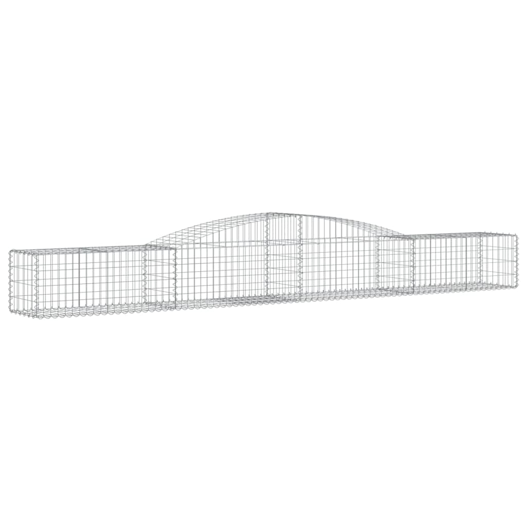 Schanskorven 7 St Gewelfd 400X50X40/60 Cm Ijzer 400 x 50 x 40/60 cm