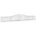 Schanskorven 7 St Gewelfd 400X50X40/60 Cm Ijzer 400 x 50 x 40/60 cm