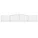 Schanskorven 8 St Gewelfd 400X50X60/80 Cm Gegalvaniseerd Ijzer 400 x 50 x 60/80 cm