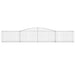 Schanskorven 9 St Gewelfd 400X50X60/80 Cm Gegalvaniseerd Ijzer 400 x 50 x 60/80 cm