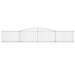 Schanskorven 10 St Gewelfd 400X50X60/80 Cm Gegalvaniseerd Ijzer 400 x 50 x 60/80 cm