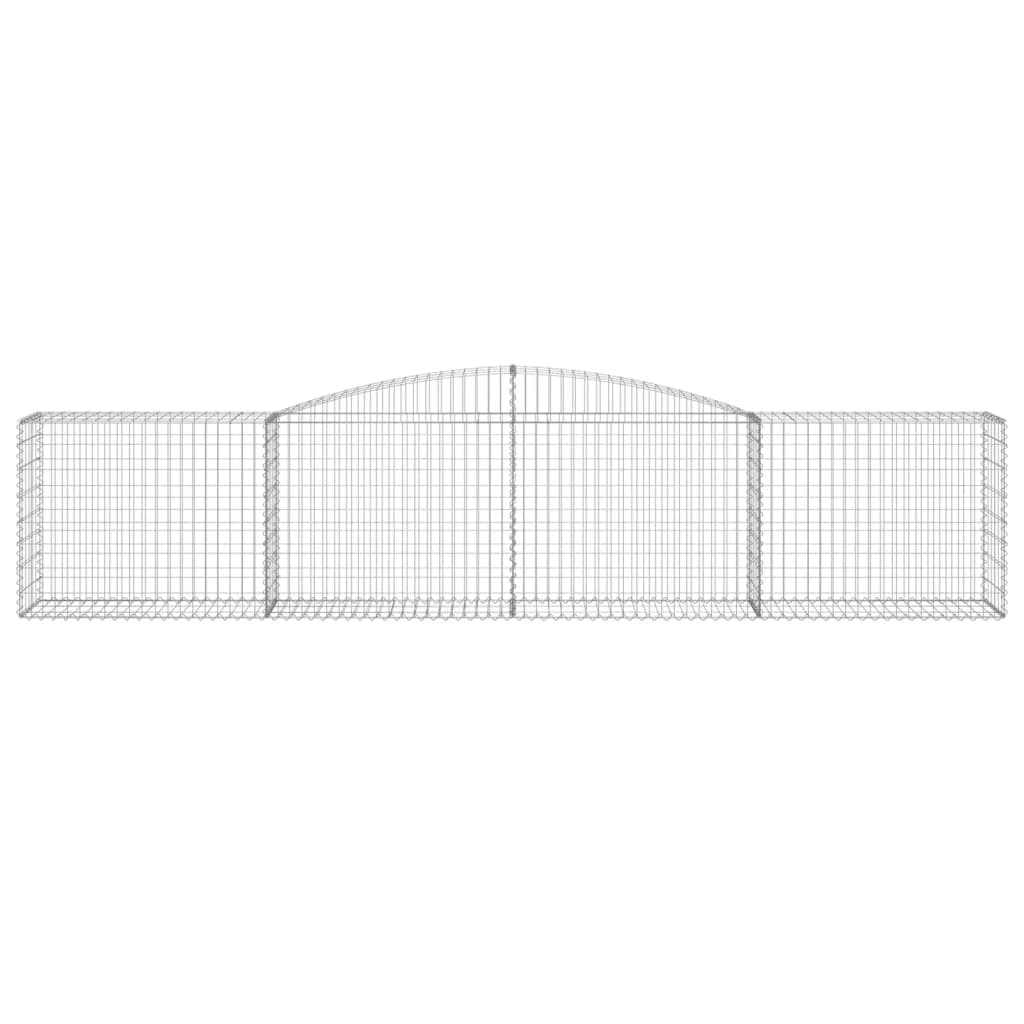 Schanskorven 6 St Gewelfd 400X50X80/100 Cm Gegalvaniseerd Ijzer 400 x 50 x 80/100 cm