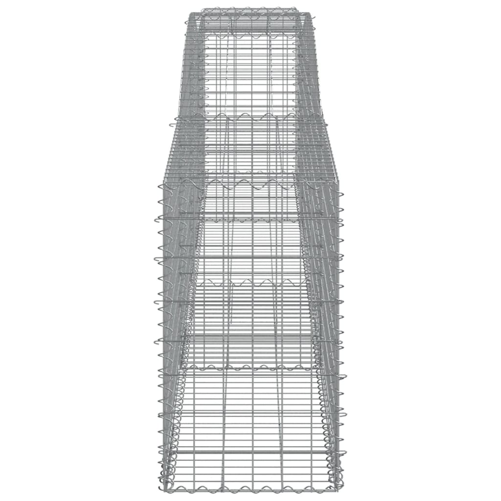 Schanskorven 8 St Gewelfd 400X50X80/100 Cm Gegalvaniseerd Ijzer 400 x 50 x 80/100 cm