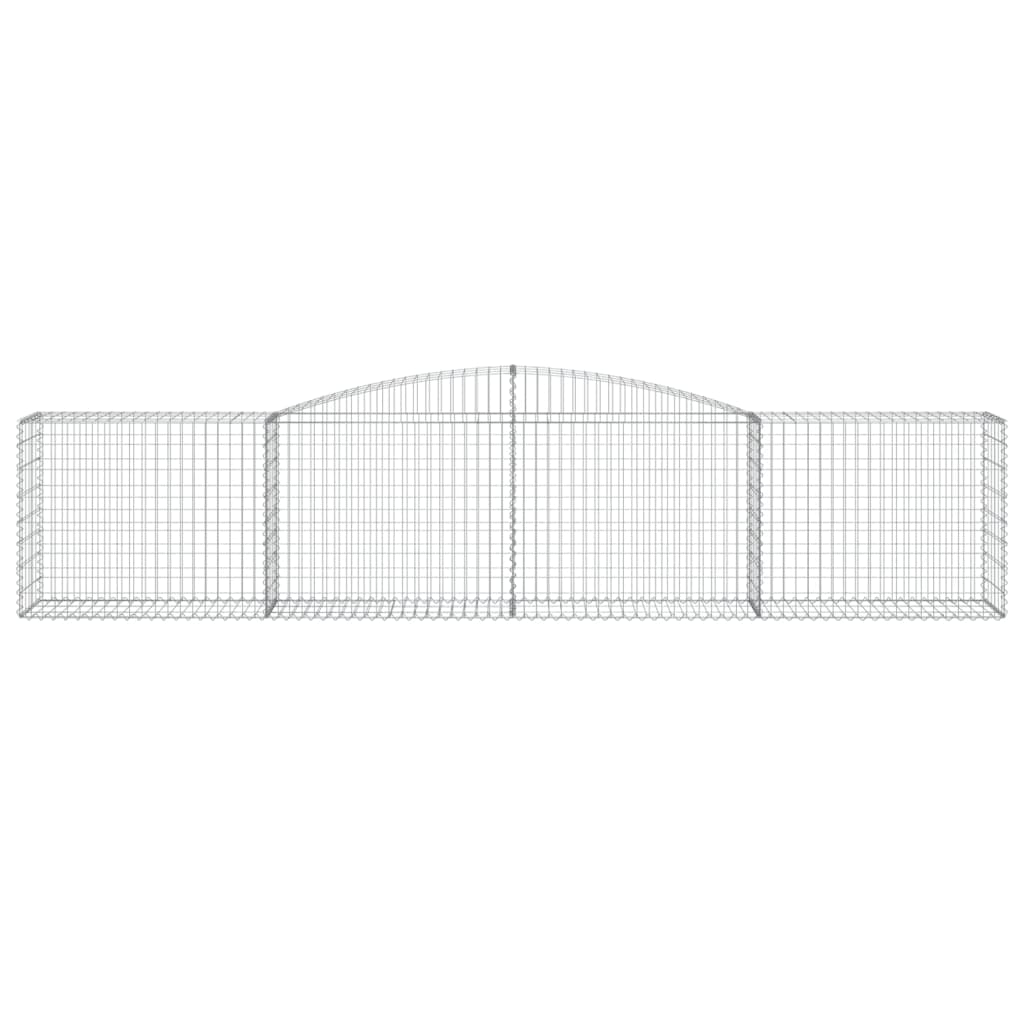 Schanskorven 15 St Gewelfd 400X50X80/100 Cm Ijzer 400 x 50 x 80/100 cm