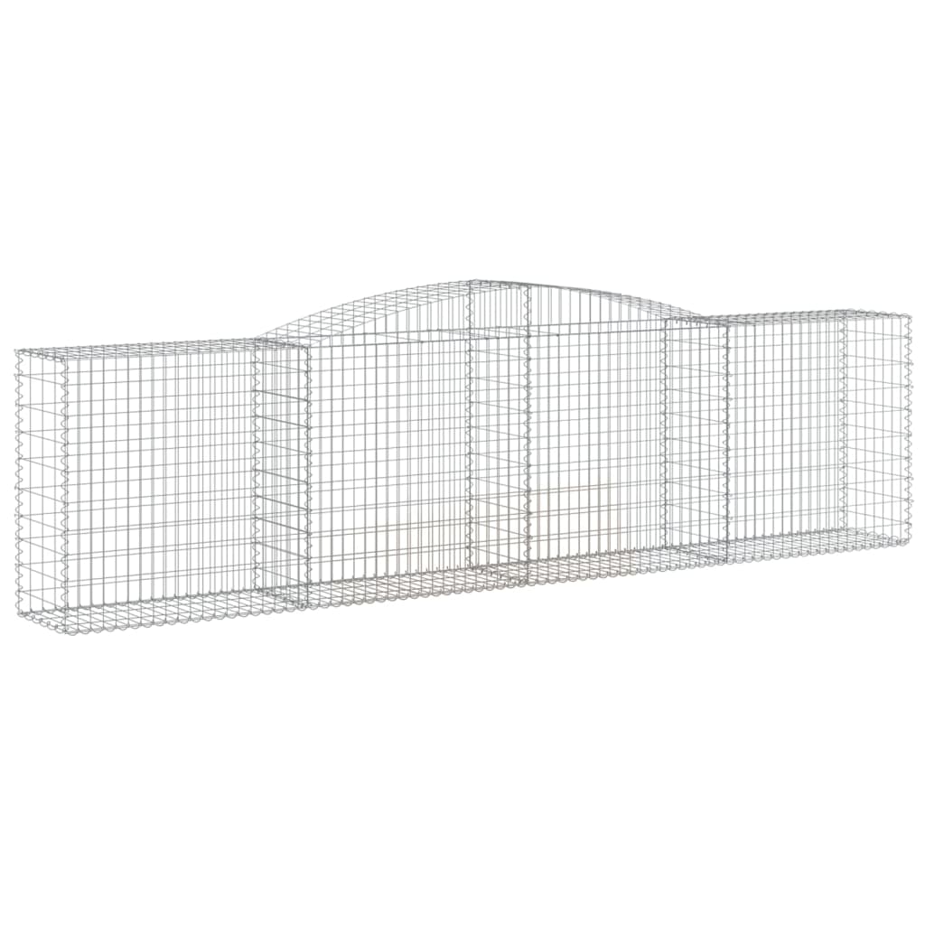 Schanskorven 3 St Gewelfd 400X50X100/120 Cm Ijzer 400 x 50 x 100/120 cm