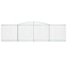Schanskorven 3 St Gewelfd 400X50X100/120 Cm Ijzer 400 x 50 x 100/120 cm