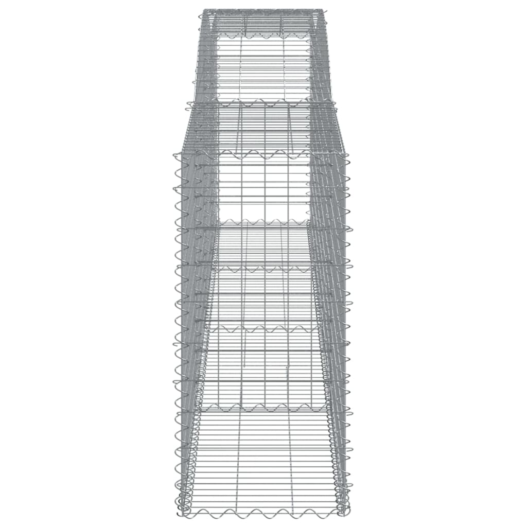 Schanskorven 3 St Gewelfd 400X50X100/120 Cm Ijzer 400 x 50 x 100/120 cm