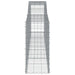 Schanskorven 3 St Gewelfd 400X50X100/120 Cm Ijzer 400 x 50 x 100/120 cm