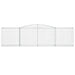 Schanskorven 4 St Gewelfd 400X50X100/120 Cm Ijzer 400 x 50 x 100/120 cm