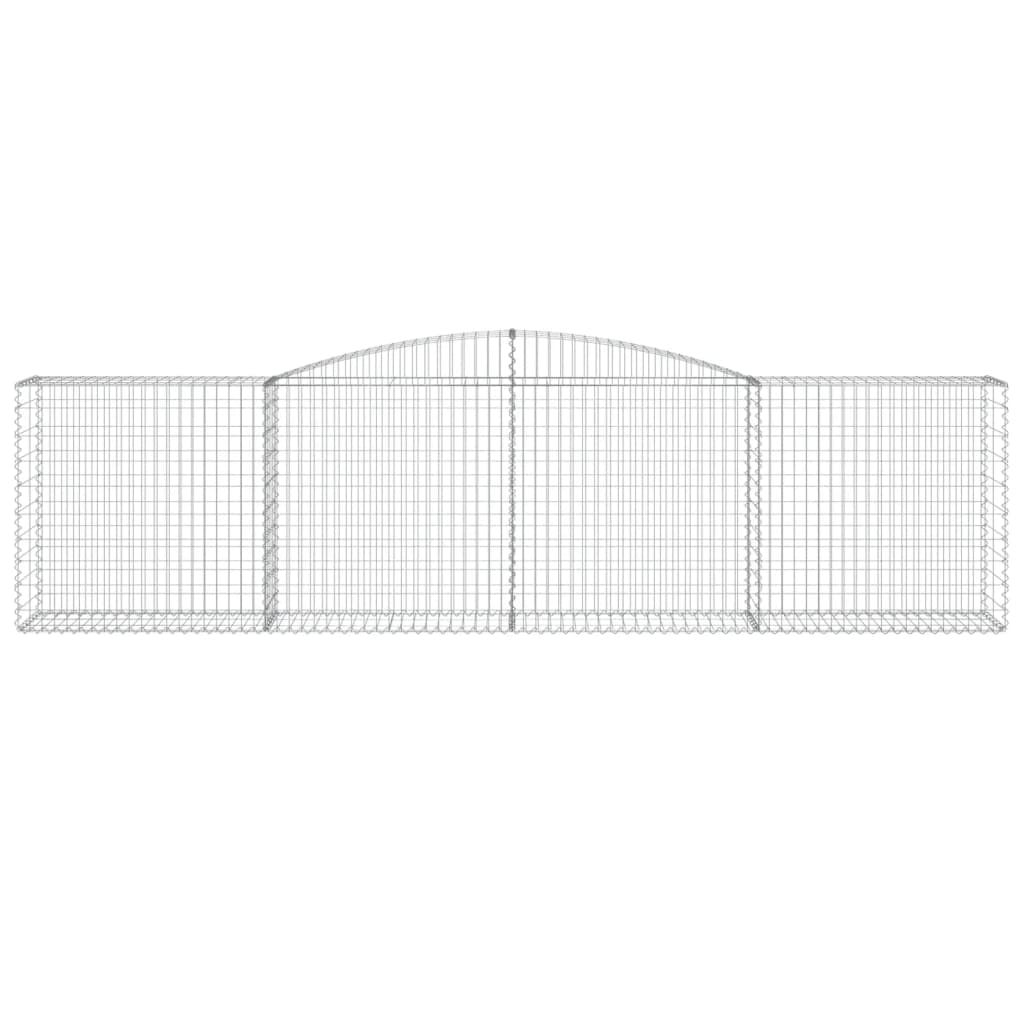 Schanskorven 10 St Gewelfd 400X50X100/120 Cm Ijzer 400 x 50 x 100/120 cm